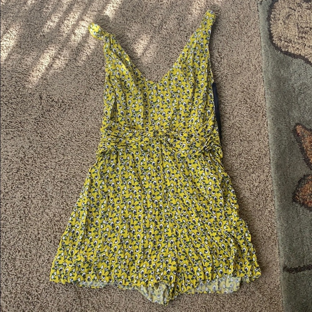 Zara Yellow Floral Romper